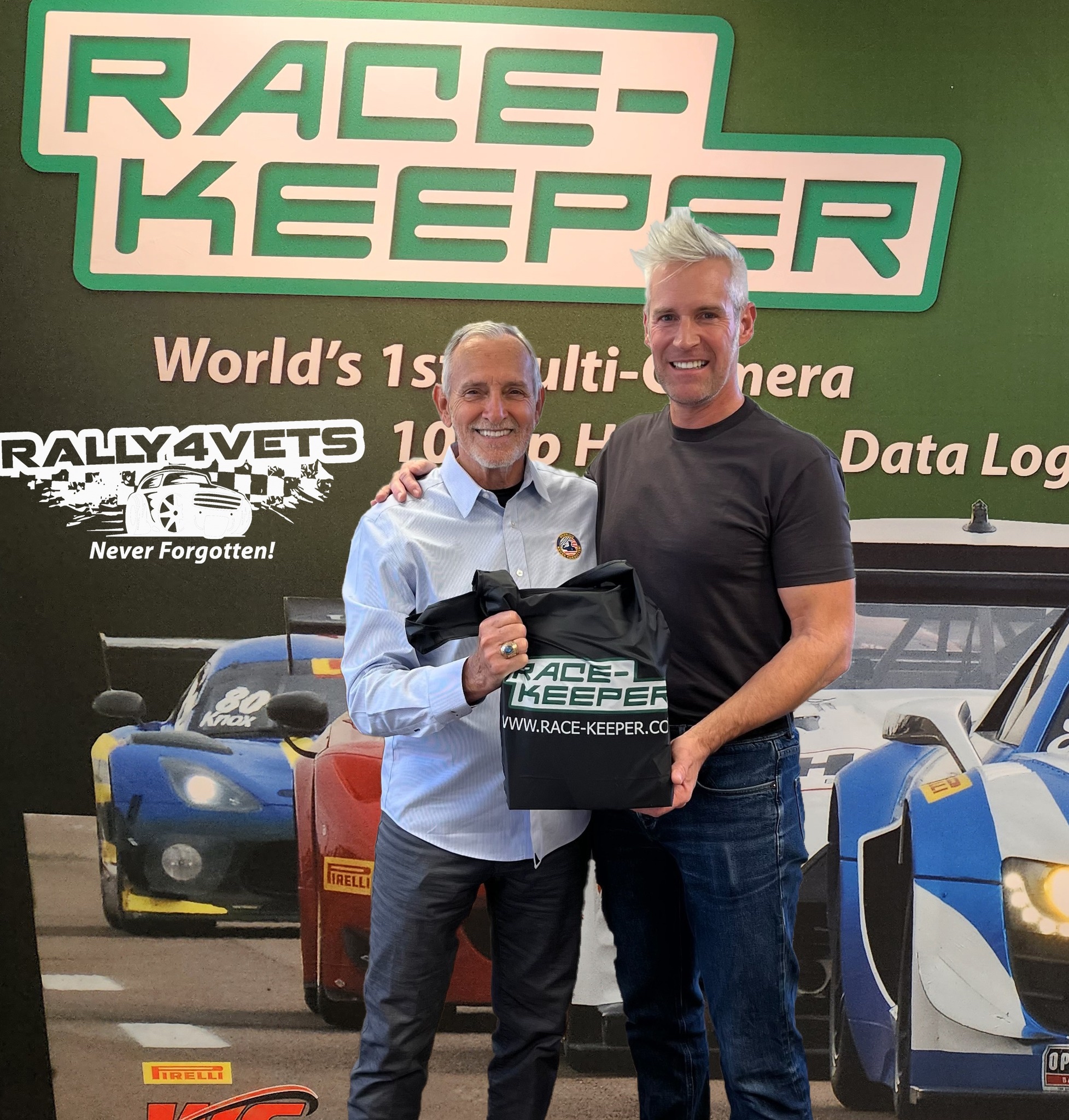 Rally4Vets CEO Robert Hess and Road-Keeper CEO Angus MacKenzie